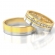 Obrączki ślubne z oprawionymi dookoła kamieniami AS78 (kolor złota: biały / żółty)