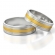 Obrączki ślubne AS102 (kolor złota: biały / żółty / biały)