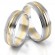 Obrączki ślubne AS146 (kolor złota: biały / żółty / biały)