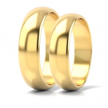 Obrączki ślubne złote półokrągłe KRZ Obrączki ślubne złote półokrągłe KRZ