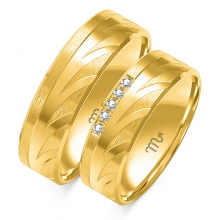 Obrączki ślubne złote OWG226