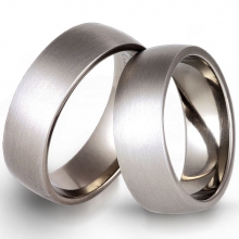 Tytanowe obrączki ślubne lekko zaokrąglone od 2mm do 9mm TSW300 Tytanowe obrączki ślubne lekko zaokrąglone od 2mm do 9mm TSW300