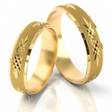 Obrączki ślubne AS16 (kolor złota: żółty)