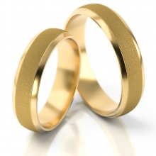 Obrączki ślubne AS18 (kolor złota: żółty)ki ślubne AS18 na białym tle