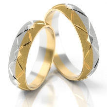 Obrączki ślubne AS30 (kolor złota: biały / żółty)