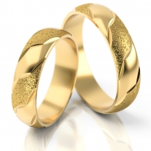 Obrączki ślubne ze złota AS38 (kolor złota: żółty)