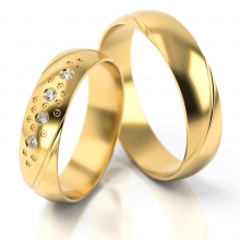 Obrączki ślubne AS304 (kolor złota: żółty)