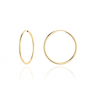 Złote kolczyki koła super lekkie 2,5cm  KG7171