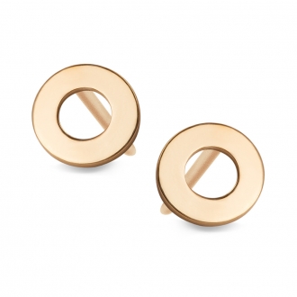 Złote kolczyki małe kółeczka