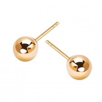 Złote kolczyki kuleczki 585 5mm