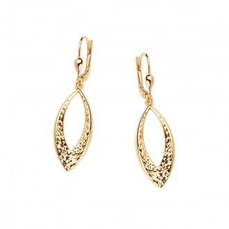 Kolczyki z żółtego złota wiszące