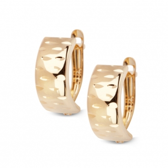 Złote kolczyki z żółtego złota