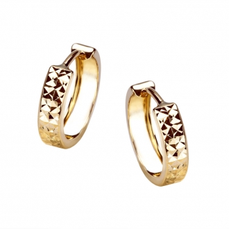 Złote kolczyki kółka