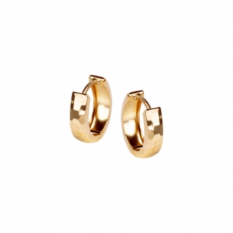 Złote kolczyki owalne