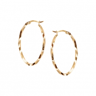 Złote kolczyki duże koła