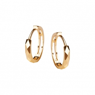 Złote kolczyki koła