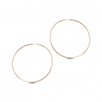 Złote kolczyki koła 4,5cm