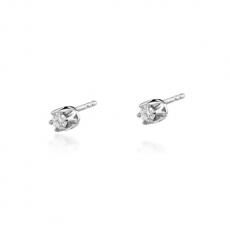 Kolczyki z białego złota z brylantami 0,16ct KOBD032/W