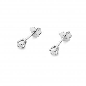 Złote kolczyki z brylantami 0,06ct KOBD058_B