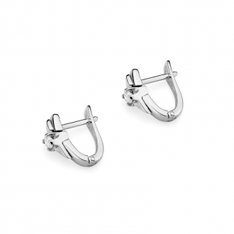 Złote kolczyki z brylantami 0,16ct KOBD088_B