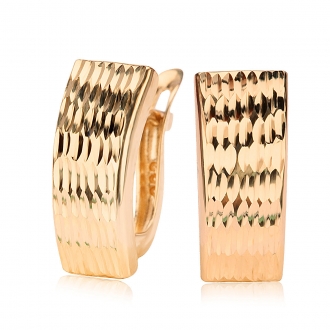 Eleganckie złote kolczyki diamentowane