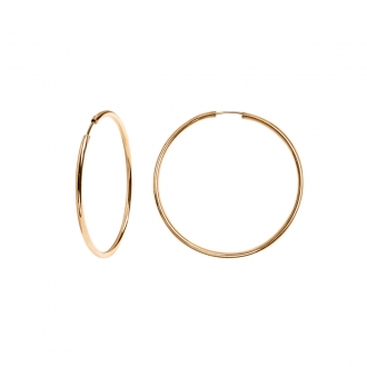 Złote kolczyki koła