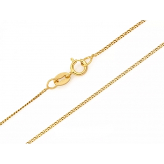 Złoty łańcuszek pancerka pr. 585 do zawieszek