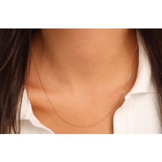 Złoty łańcuszek pancerka pr. 585 do zawieszek