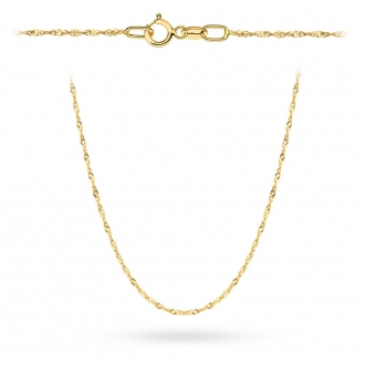 Złoty łańcuszek singapur pr. 585 szer. 1,7mm dł. 55cm