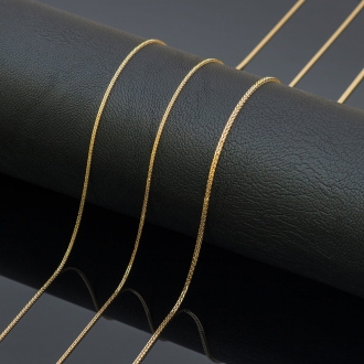 Złoty łańcuszek lisi ogon / spiga / kłos pr. 585 do zawieszek