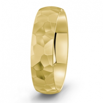 Obrączka ślubna młotkowana polerowana półokrągła KRZ/ML2/1