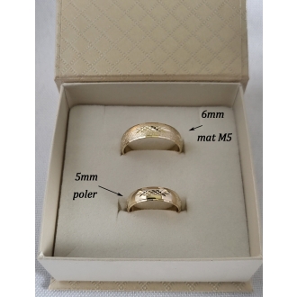 Obrączki ślubne AS16 5mm i 6mm