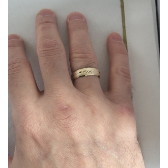 Obrączka ślubna AS16 6mm