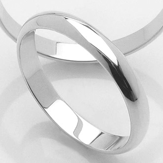 Klasyczne złote obrączki ślubne 3mm białe BE13 - Komplet