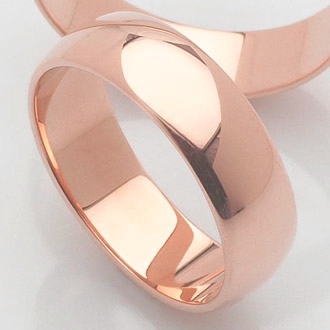 Klasyczne obrączki ślubne 7mm z różowego złota  RE53