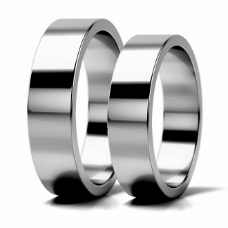 Obrączki płaskie z czarnego złota