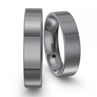 Obrączki z tantalu płaskie od 2,5mm do 8mm KRP/T