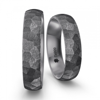 Obrączki z tantalu młotkowane półokrągłe od 3mm do 8mm KRZ/T/ML1