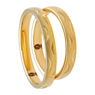 Obrączki ślubne złote LL14