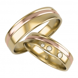 Obrączki ślubne złote LB102