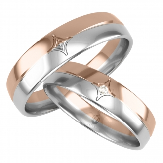 Obrączki ślubne złote LB109