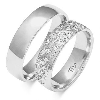 Obrączki ślubne złote OWG168