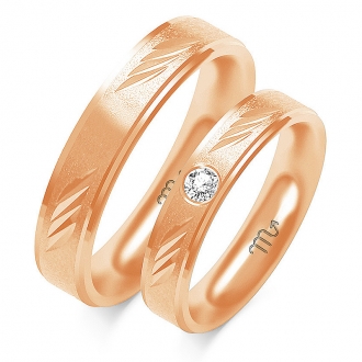 Obrączki ślubne złote OWG177