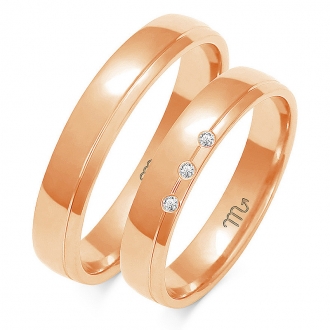 Obrączki ślubne złote OWG90