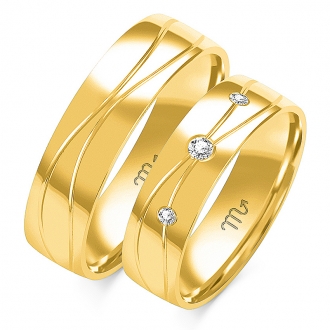 Obrączki ślubne złote OWG96