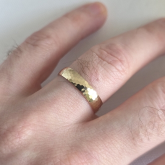 Obrączka ślubna OWG428 (kolor złota: żółty, szer. 4,5mm)