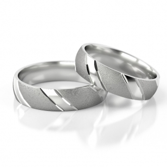 Obrączki ślubne AS1 (kolor złota: biały)