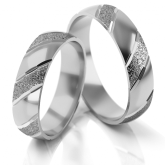 Obrączki ślubne AS4 (kolor złota: biały))