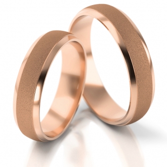 Obrączki ślubne AS18 (kolor złota: różowy)