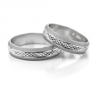 Obrączki ślubne AS25 (kolor złota: biały)